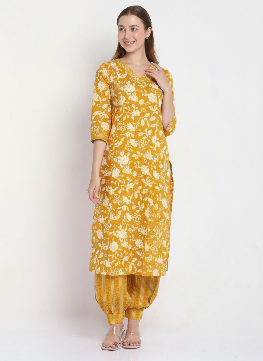 Maroon Cotton Printed Unstitched Dress Material (2 Pc)