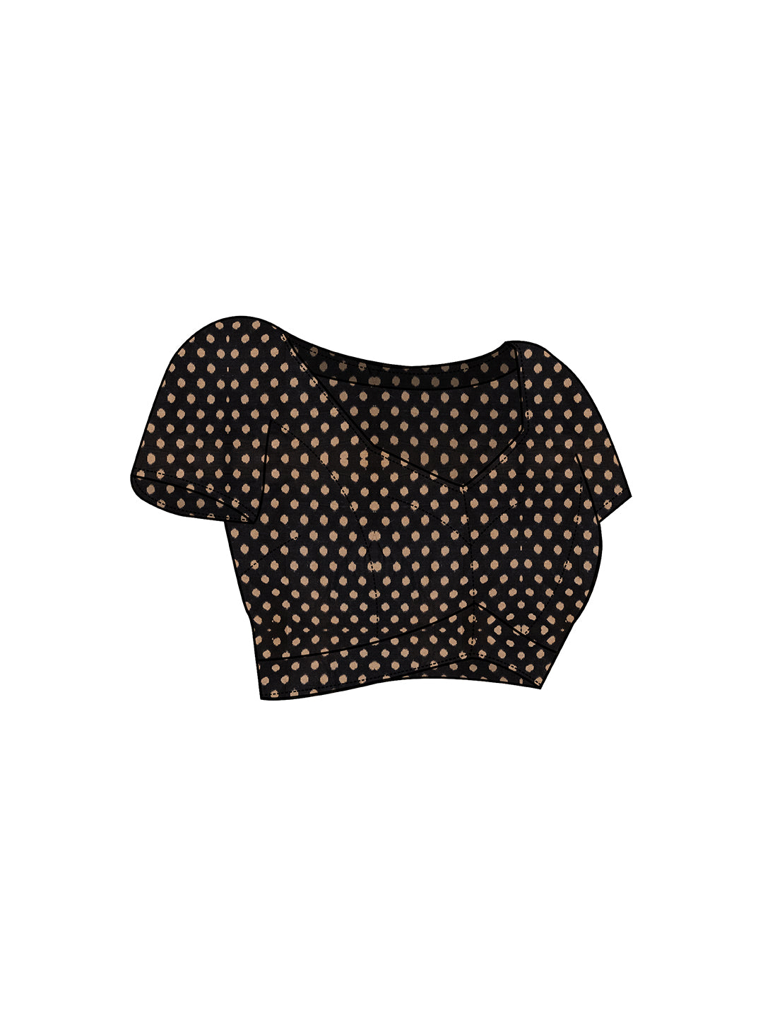 PANETAR Black Printed Pure Cotton Saree