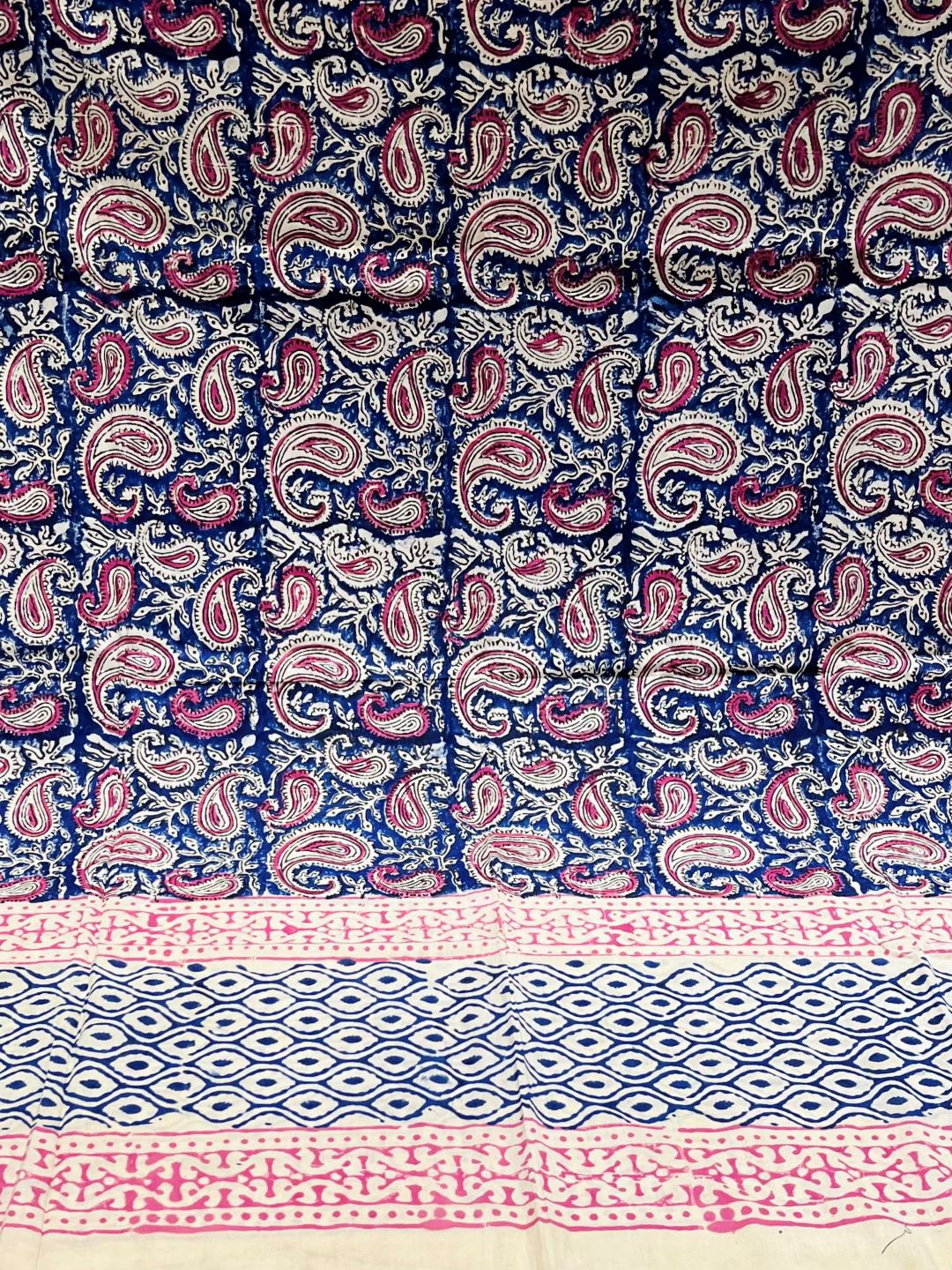 Multicolor Kalamkari Hand Block Printed Pure Cotton Dupatta