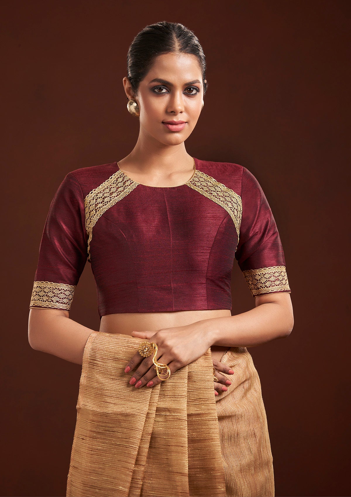Saree Neck Blouse Designs: 10 Trendy Looks To Flaunt In, 40% OFF