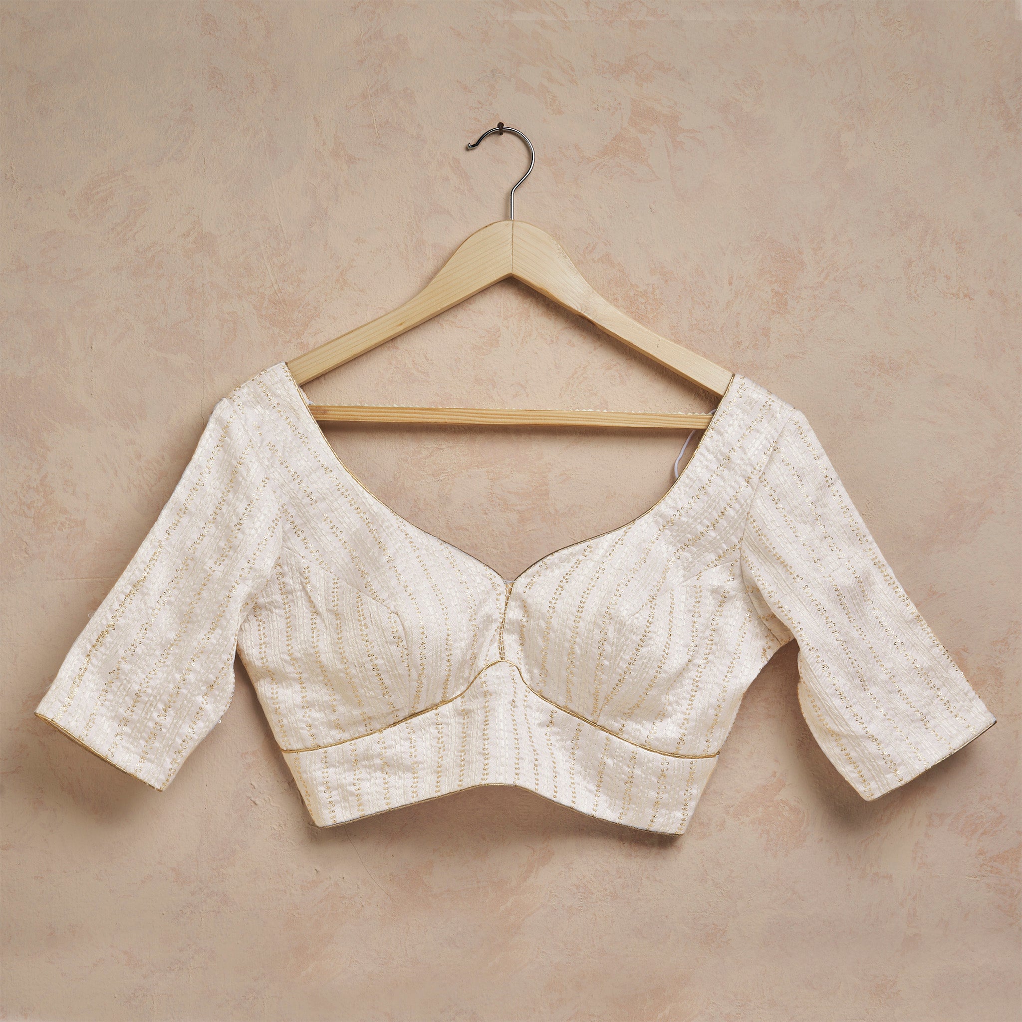 White silk blouse