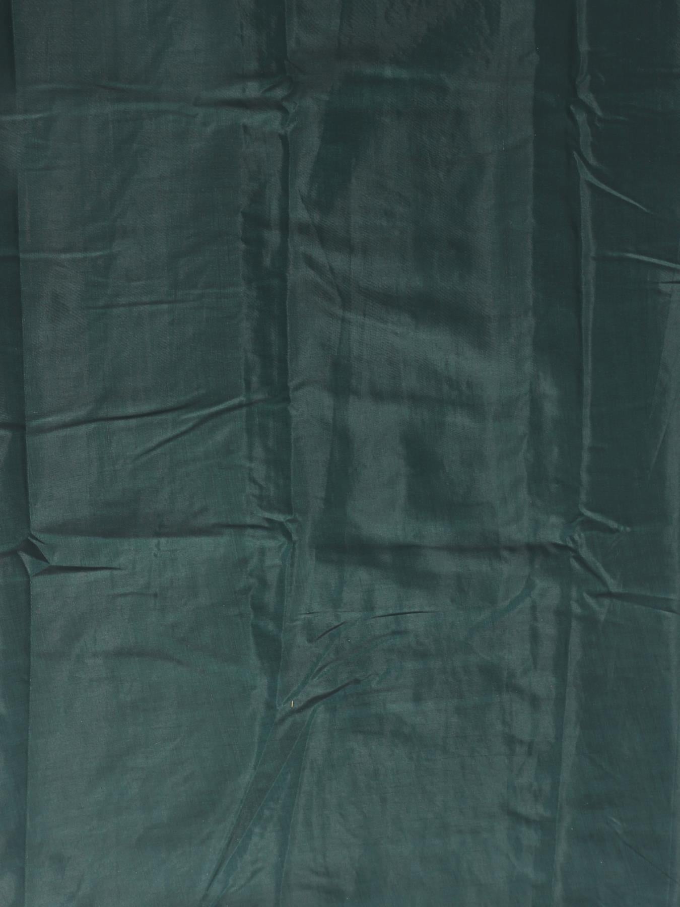 Silk Embellished Green Unstitched Dress Material With Dupatta