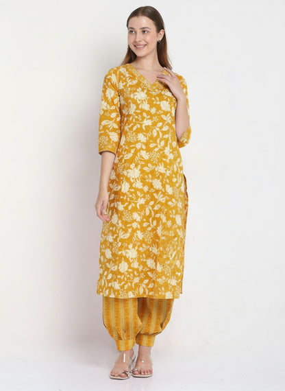 Maroon Cotton Printed Unstitched Dress Material (2 Pc)