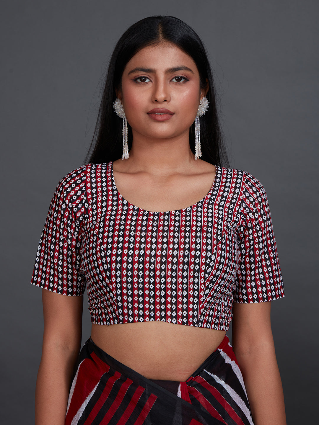 ODISHA COTTON Maroon Sambalpuri Pure Cotton Saree