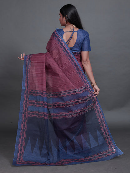 SAMAIRA Pink Printed Pure Cotton Saree
