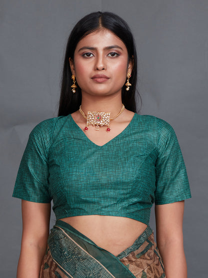 SAMAIRA Brown Printed Pure Cotton Saree