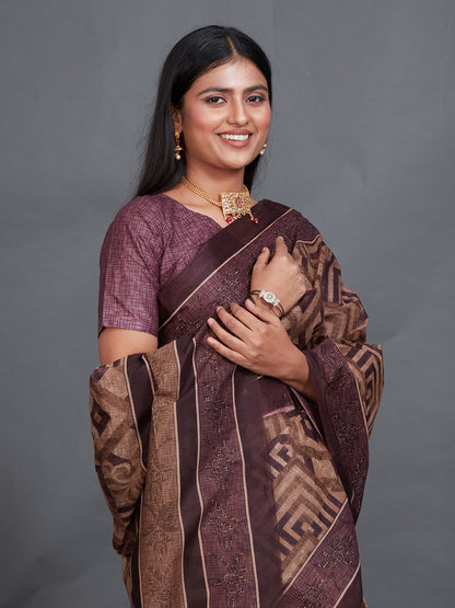 SAMAIRA Multicolor Printed Pure Cotton Saree