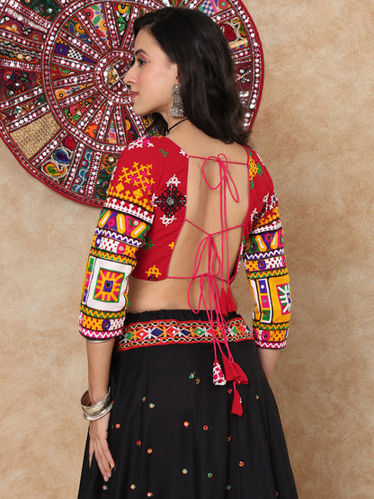 Maroon Georgette Sweetheart Neck Padded Readymade Blouse