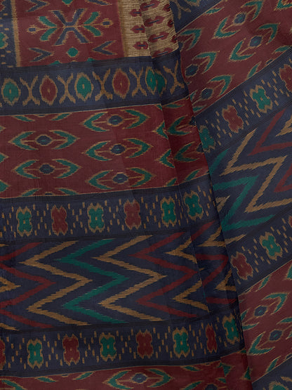 PANETAR Multicolor Printed Pure Cotton Saree