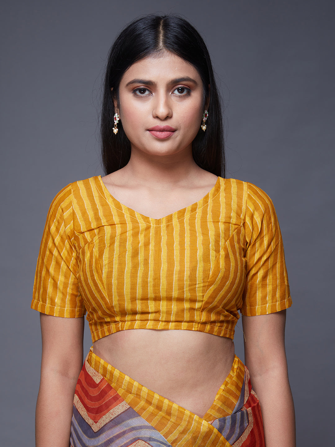 PARINITA Yellow Leheriya Printed Pure Cotton Saree