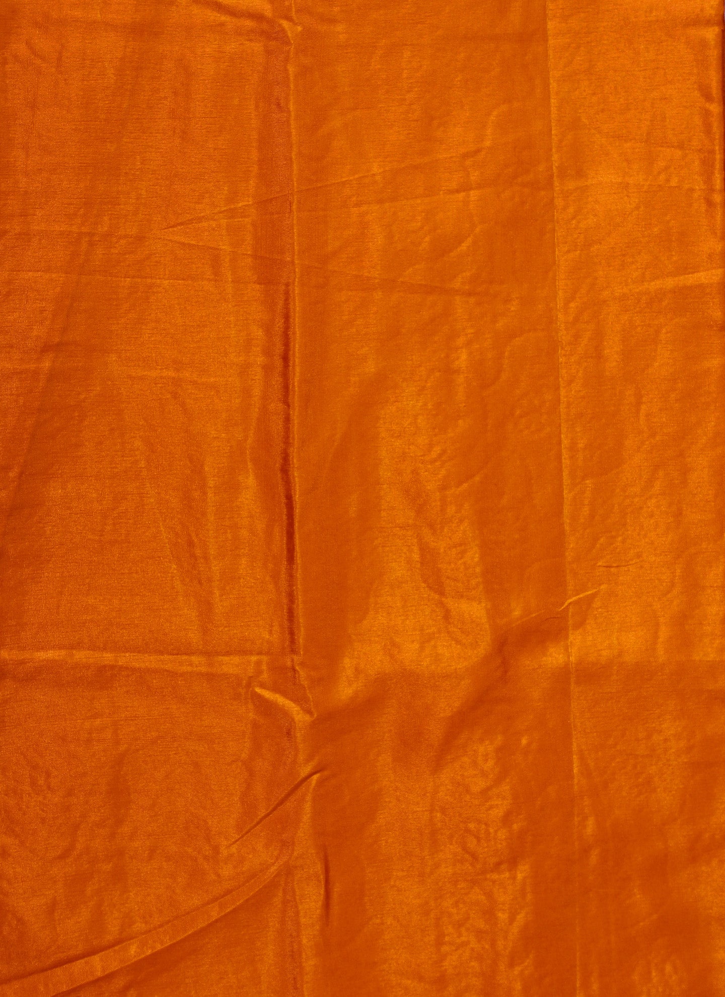 Organza Embellished Orange Unstitched Dress Material With Dupatta