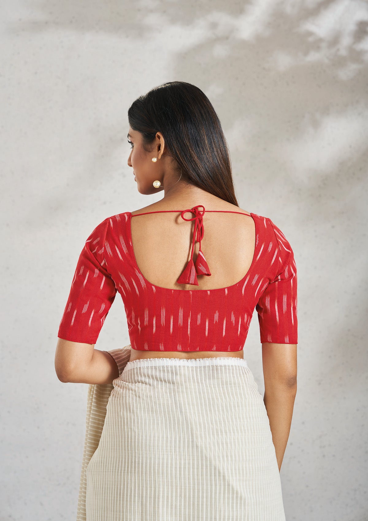 Red Cotton Blouse