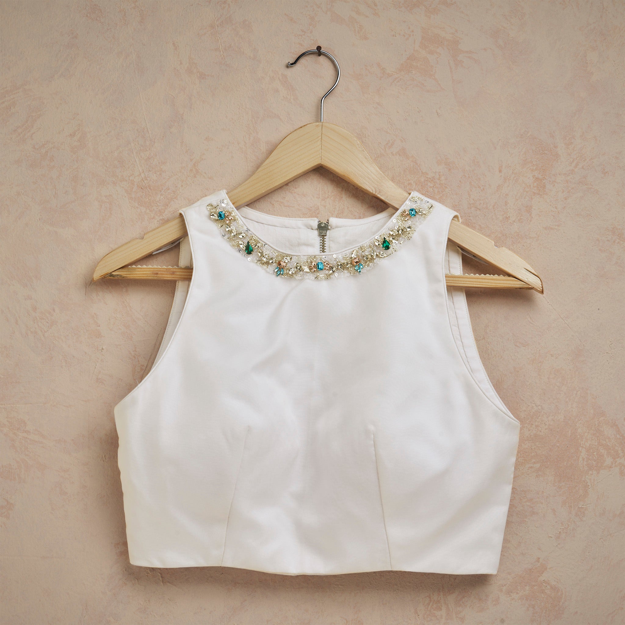 White organza blouse