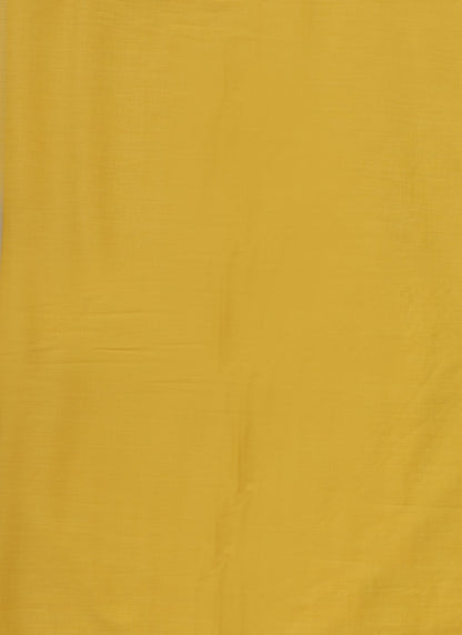 Mustard Embroidered Cotton Unstitched Dress Material