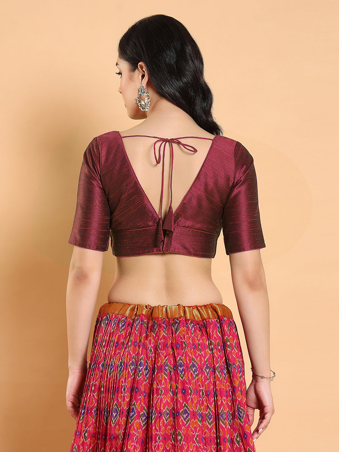 Maroon Mulberry silk Blouse