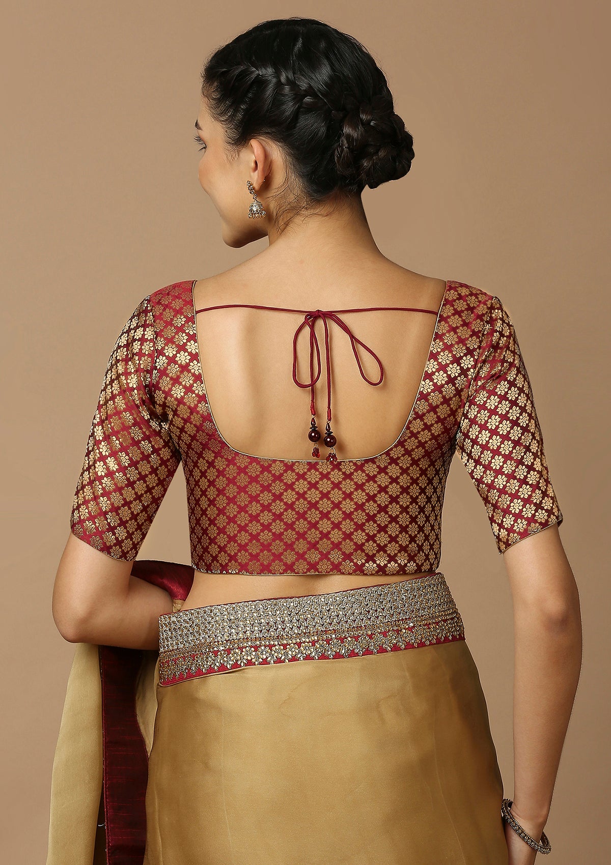 Top 60+ Silk Saree Blouse Designs - Silk Saree Blouse Designs